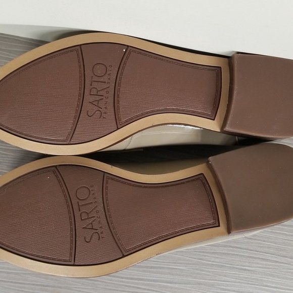 SARTO BY FRANCO SARTO Jolette Loafers, Taupe Patent Leather, Womens Size 6.5 M - Picture 11 of 14